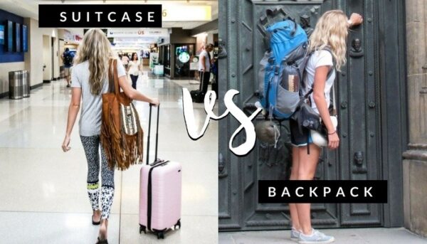 Is it better to travel with a backpack or suitcase?
