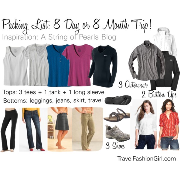 How much clothes should I pack for a 8 day trip?