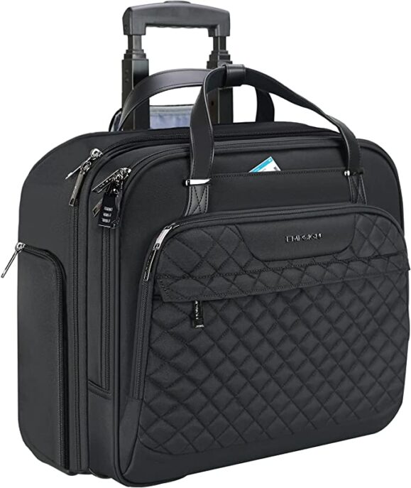 EMPSIGN Rolling Laptop Bag Women with Wheels