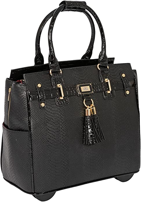 JKM and Company Computer iPad, Laptop Tablet Rolling Tote Bag