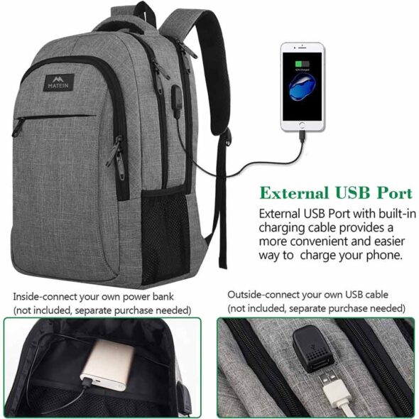 how do backpacks with usb work
