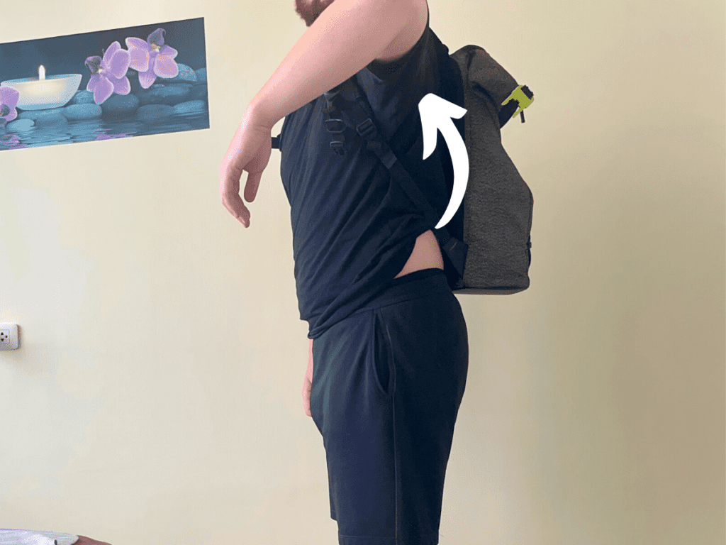 How to Stop Your Backpack from Pulling Up Your Shirt