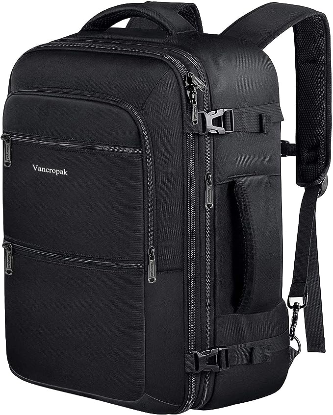 Vancropak Travel Backpack, 40L Flight Approved Carry On Backpack