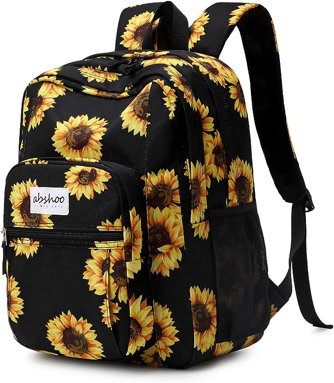 Abshoo Classical Basic Travel Backpack - Sunflower Beauty
